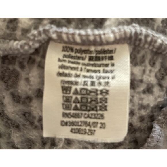 Victoria Secret PINK Sherpa Cardigan M/L Open Jacket Hoodie Gray Cozy Warm - Picture 7 of 7